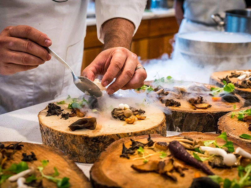 photo culinaire d'un dressage