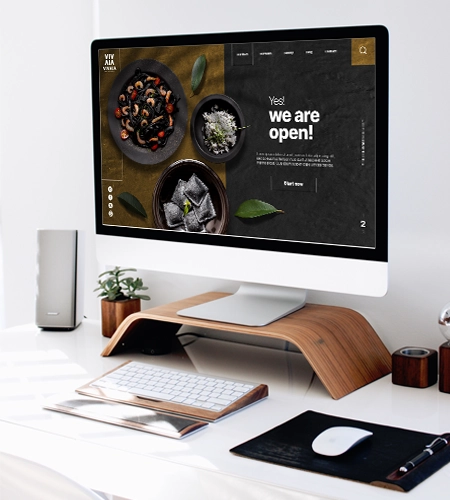 Mockup ordinateur site internet